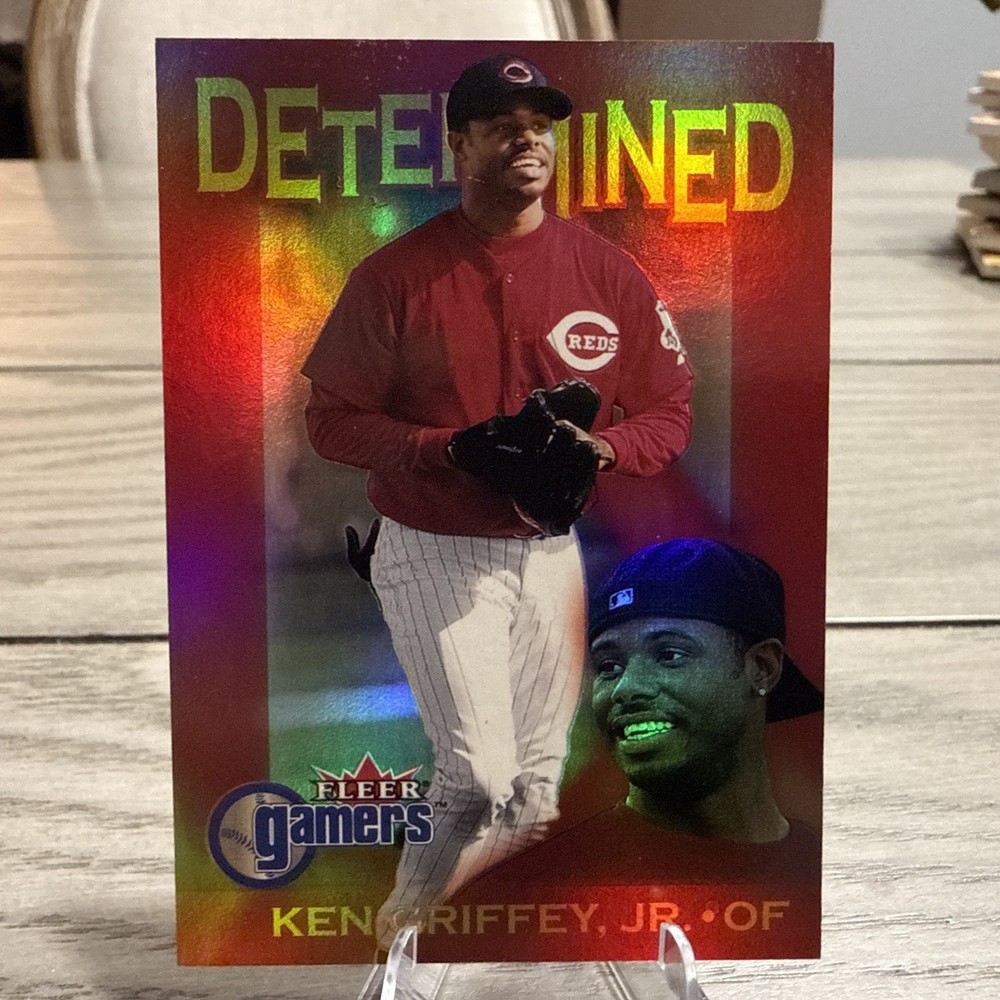 Ken Griffey Jr ⚾ Insert ⚾ 2000 Fleer Gamers * Determined #9 Of 15 D