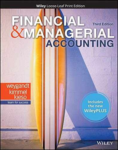 Financial and Managerial - Loose Leaf, by Weygandt Jerry J.; - Very Good