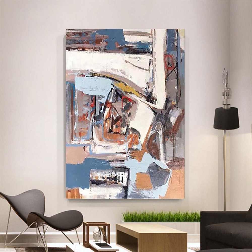 Custom Abstract Art Oil Painting Canvas Wall Artwork Hanging Poster Modern