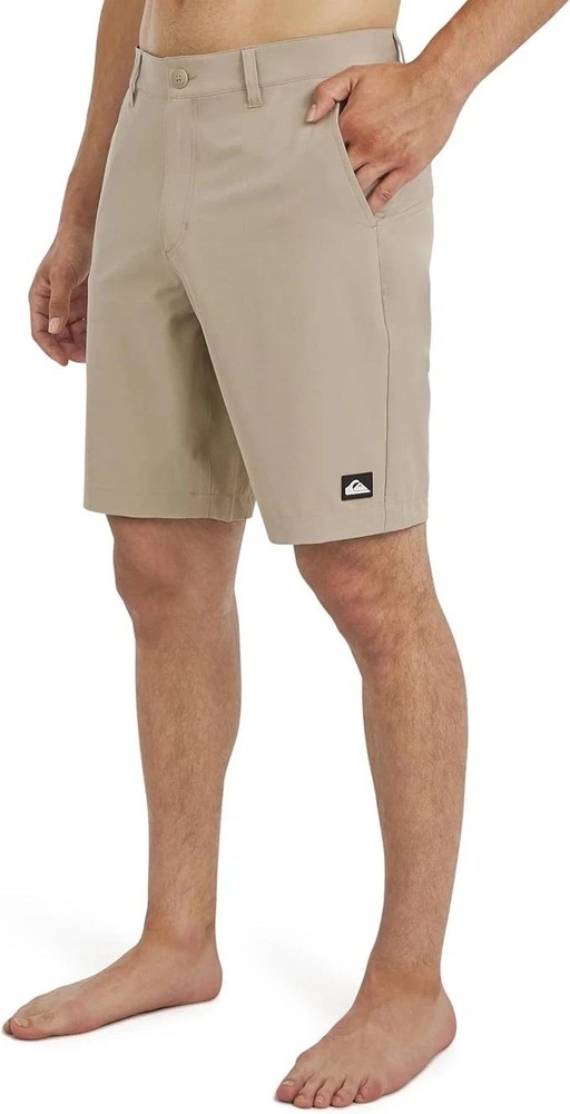Quiksilver Men's Size 30 Tan 4 Way Stretch UV Protection Active Hybrid Shorts