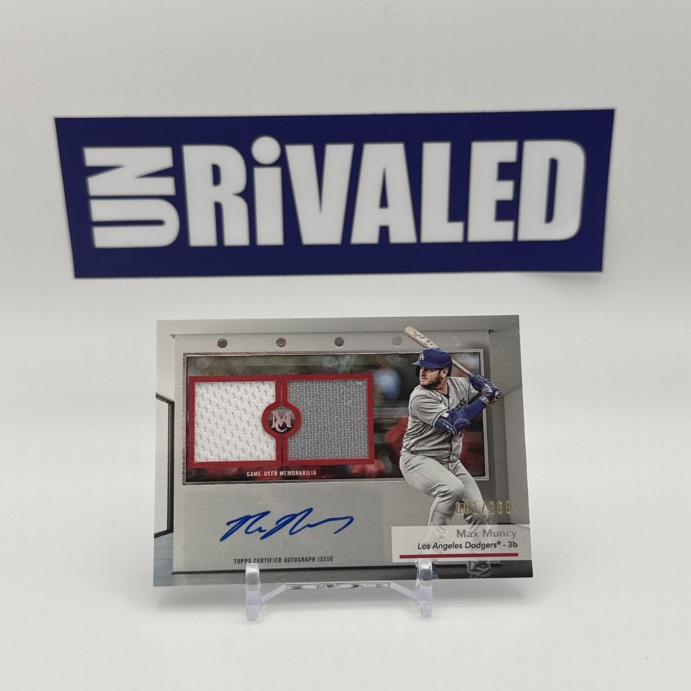 2024 Topps Museum Collection Max Muncy Dual Relic Auto #61/299