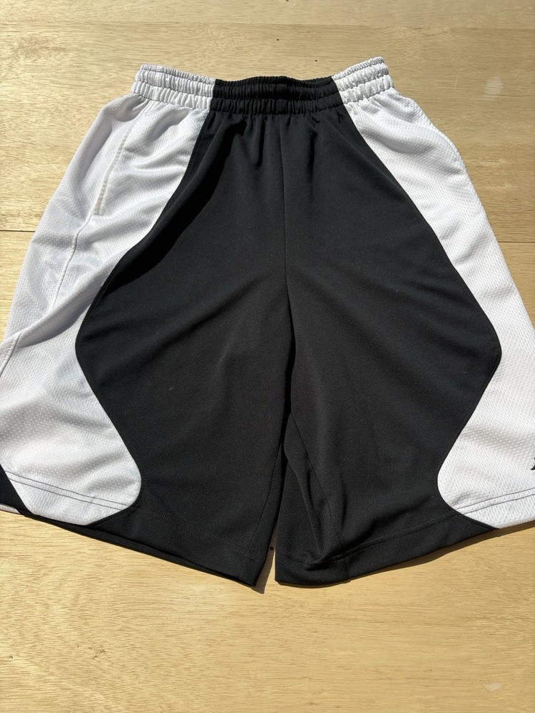 Vintage Jordan Brand Mens Basketball Shorts Black White Mesh Jumpman Medium