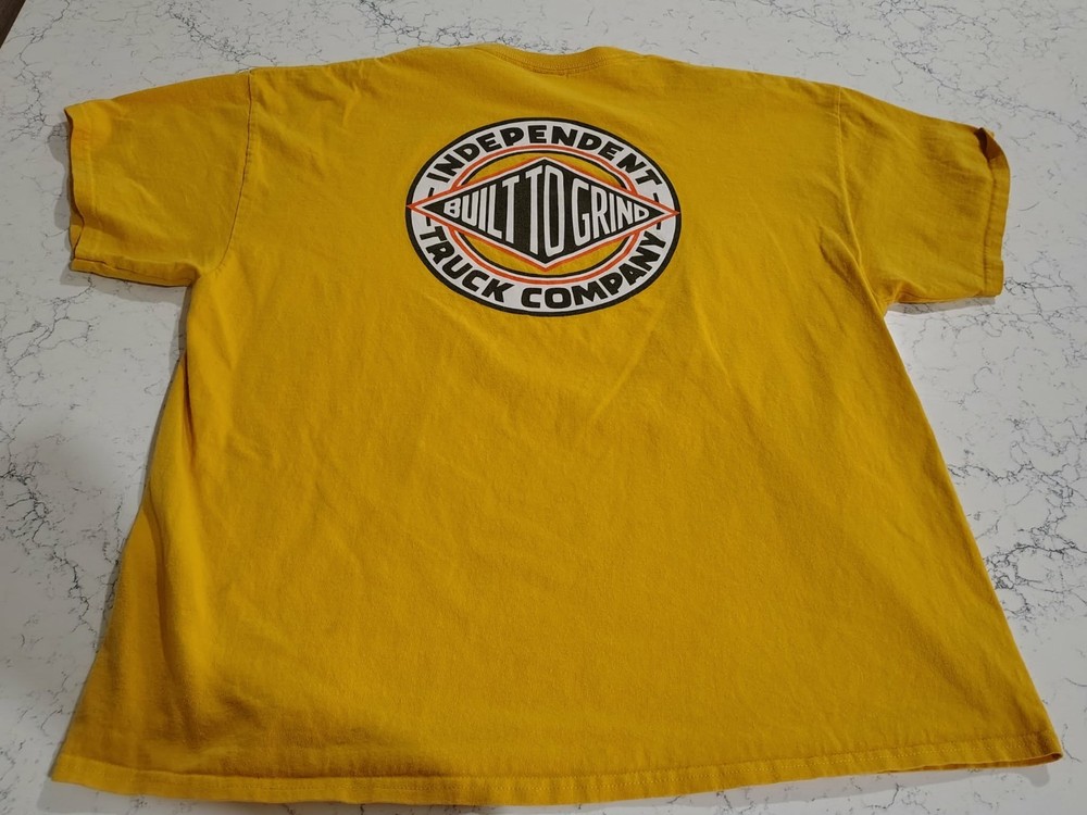 Vintage Independent Truck Company Yellow T-Shirt Size XL