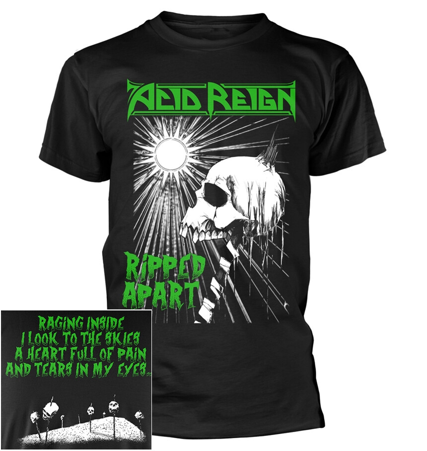 Acid Reign Ripped Apart Shirt S-XXL T-Shirt Thrash Metal Band Tshirt Official-image