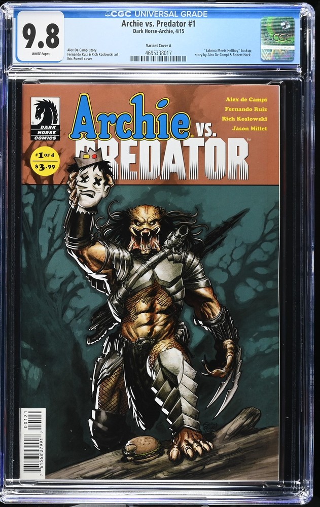 Archie vs. Predator 1 CGC 9.8 Variant Cover A