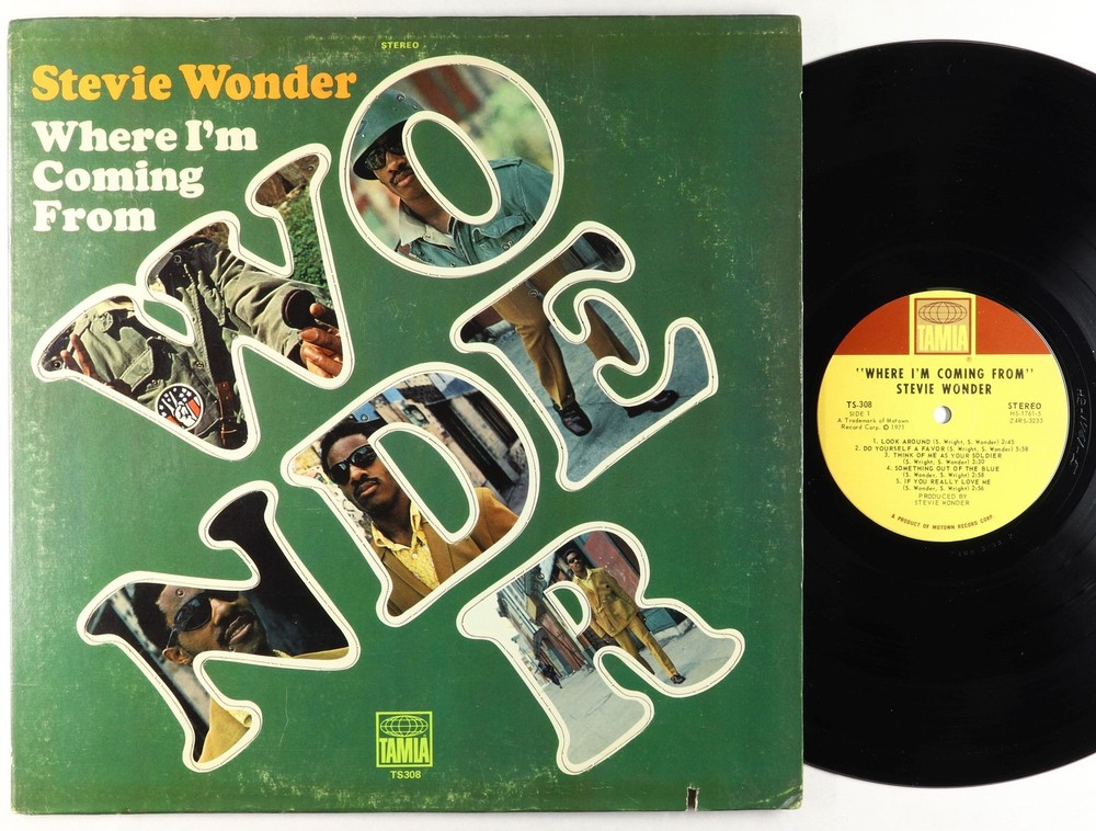 Stevie Wonder - Where I'm Coming From LP - Tamla VG++