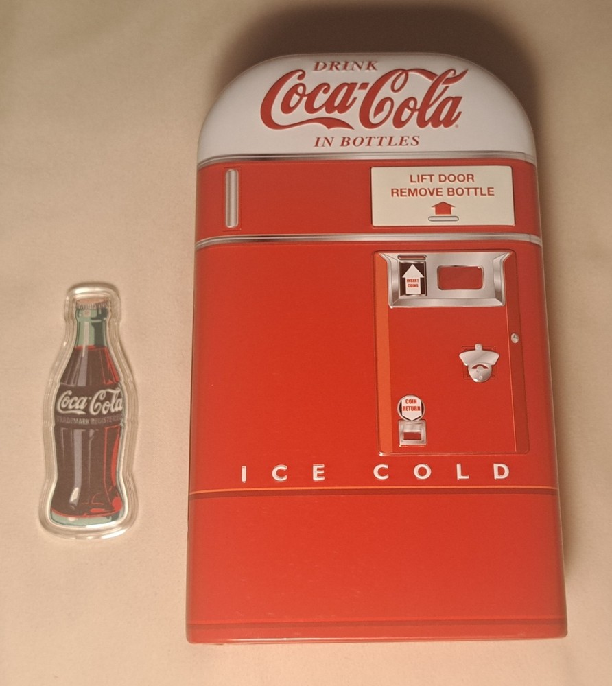 Coca Cola 1 Oz Silver Bottle Shaped Colorized Bar In Tin With Coa Mintage 2024