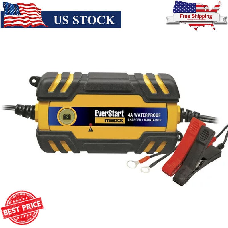 Automotive Marine Battery Charger Power Cars Truck SUV Waterproof 4 Amp 12 V Hot