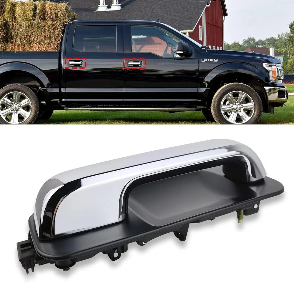 Compatible with Ford F150 Door Handle,2015-2020 F150 Front/Rear Passenger Exteri