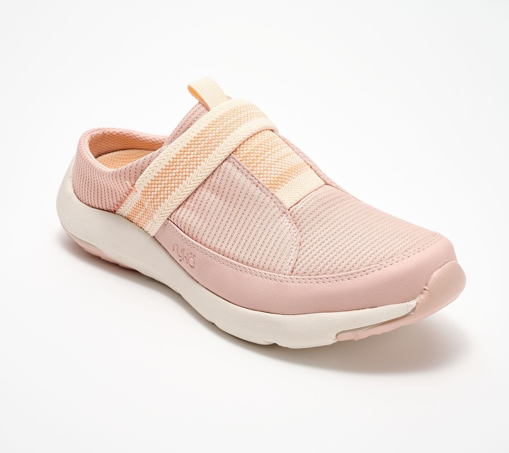 Ryka Women's Sz 9 Athletic Washable Mules Pink A688748