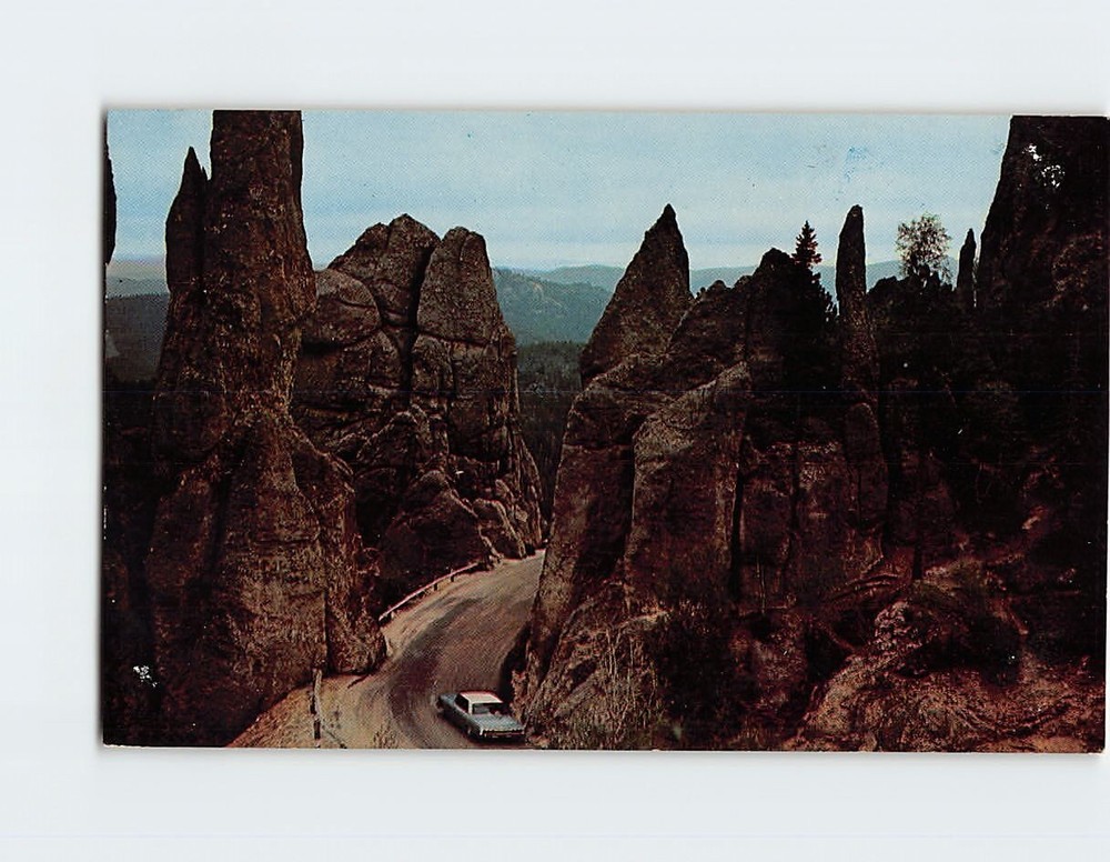 Postcard View of Needles Highway, Black Hills, South Dakota