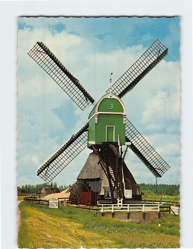 Postcard Dutch Windmill Netherlands