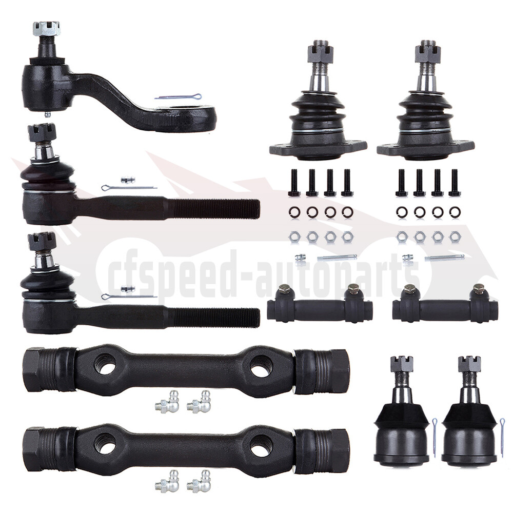 11pc Front Suspension Kit for Chevy C2500 C3500 - Ball Joints Tie Rods Control Arms