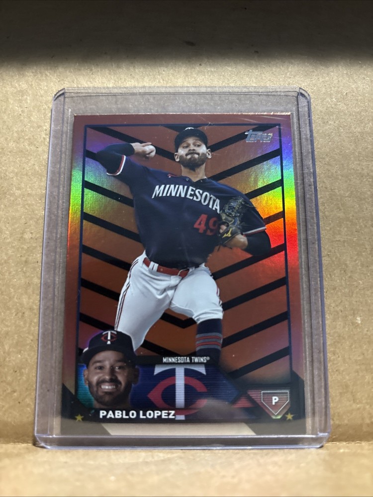 2023 Topps Update Series - Pablo Lopez #US117 Orange & Black Foil