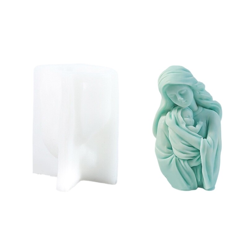 Silicone Mother Child Embrace Mold for Aromatherapy Candles and Crafts