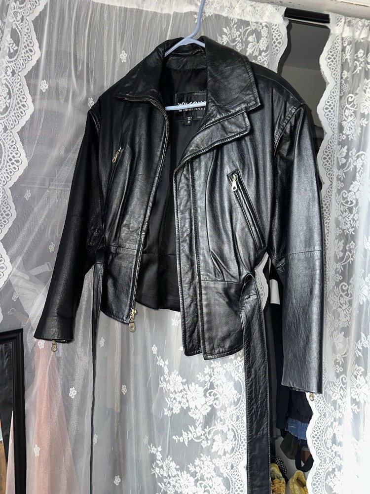 Wilson’s Vintage Genuine Leather Jacket With Belt