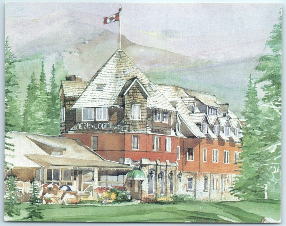 Postcard - Deer Lodge - Banff National Park - Alberta, Canada