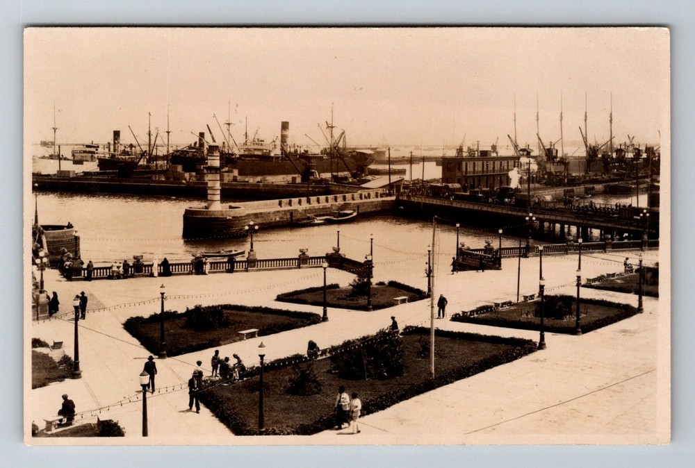 Peru- Callao Port Of Callao Ships Commercial Seaport Old Card Vintage Postcard