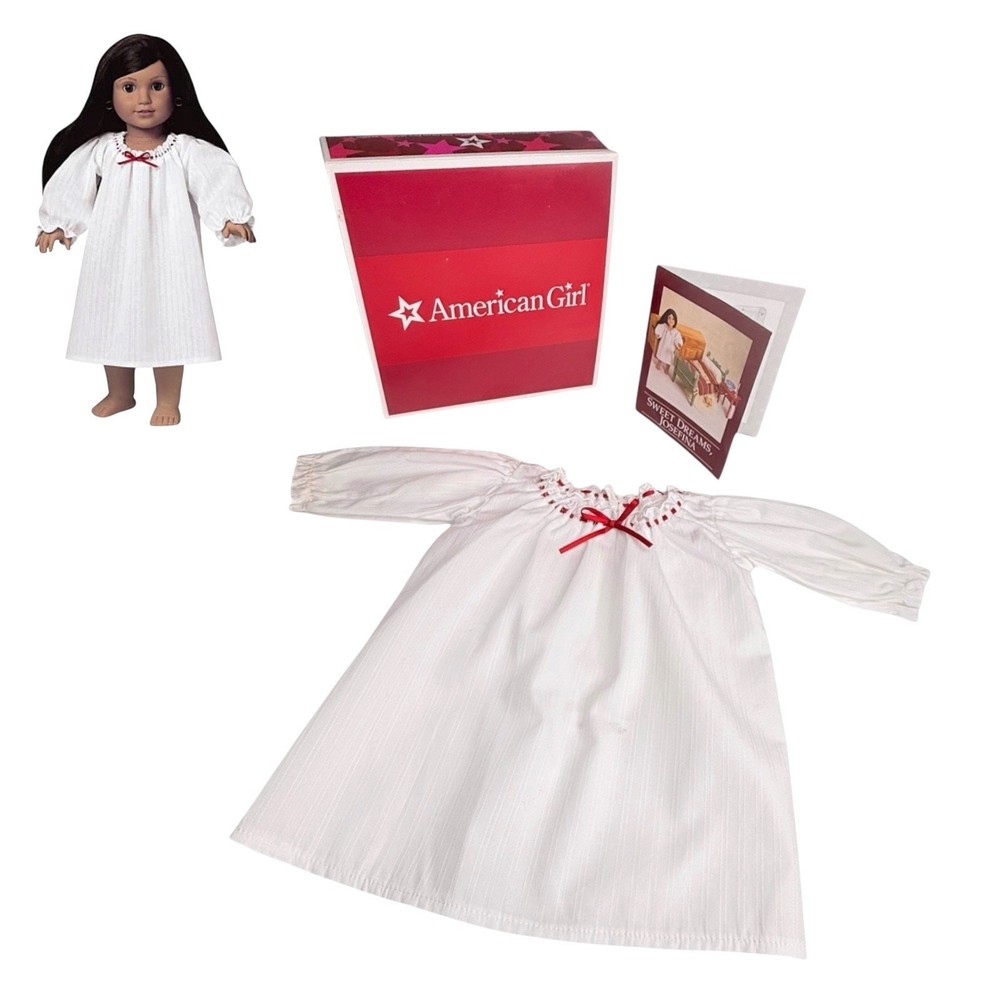 American Girl Josefina Night Shift Pajama Dress Doll Nightgown Pjs Pamphlet Box