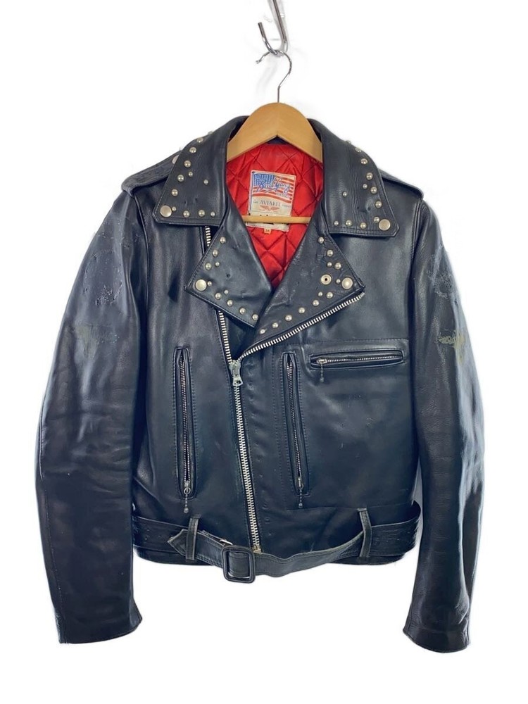 Lewis Leathers Double Riders Jacket/34/-/Blk/Plain// 3483