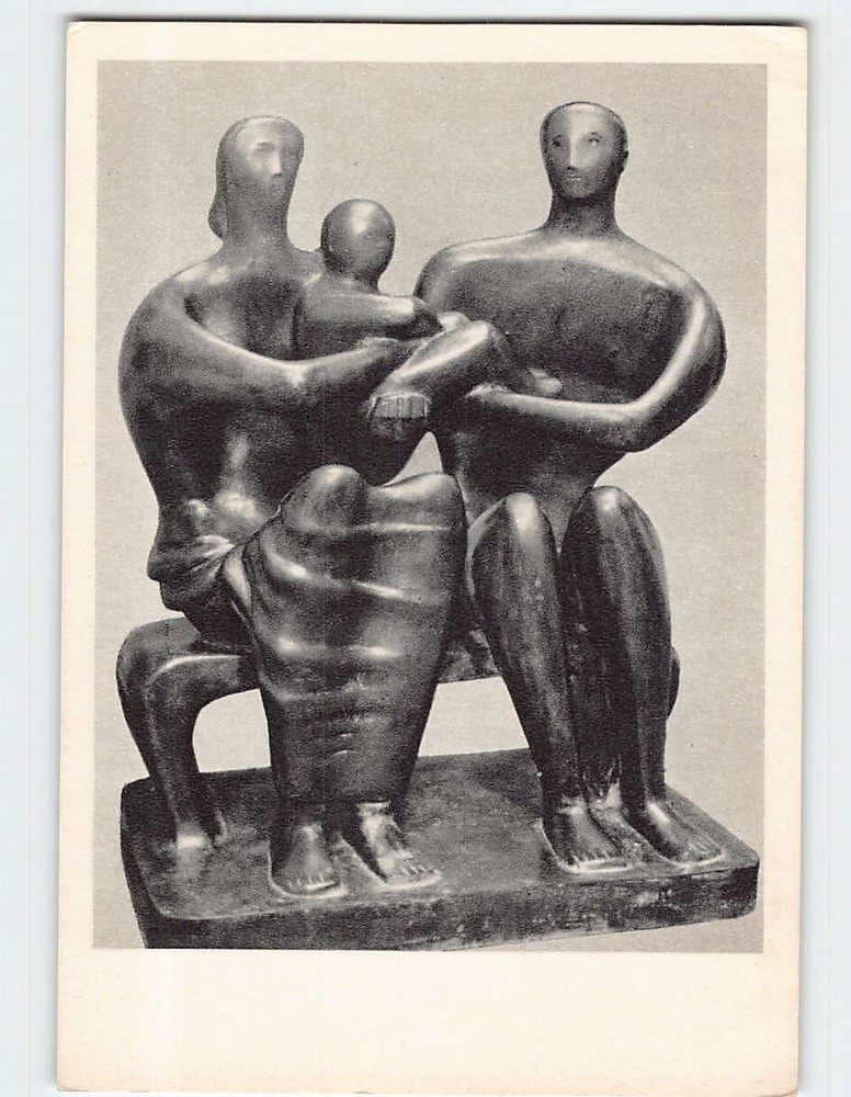 Postcard Family group Tate Gallery London England