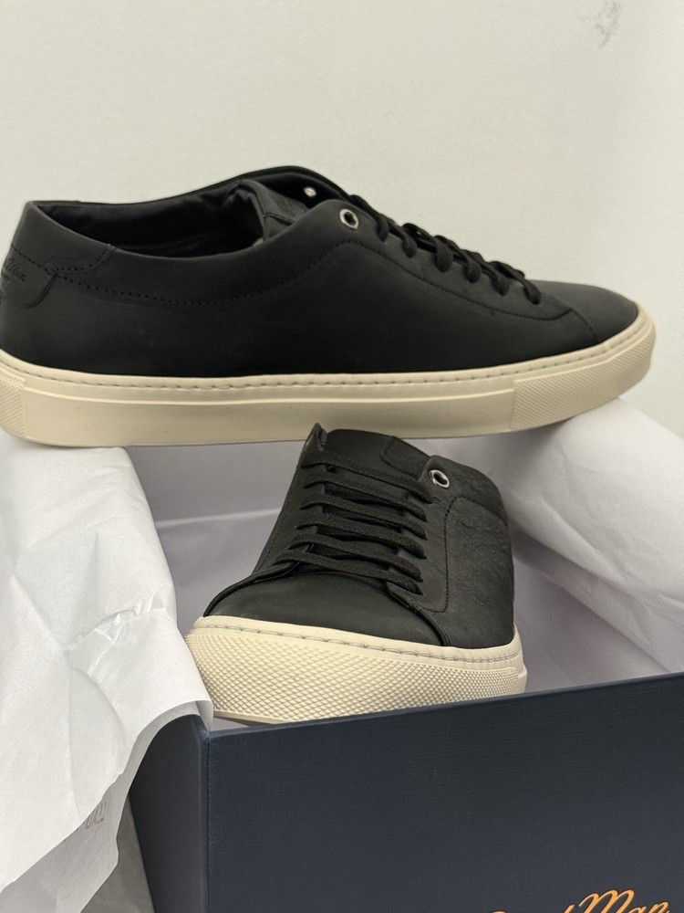 NEW $228 Good Man Brand Edge Low Top Vachetta Leather Sneaker Black Size 9