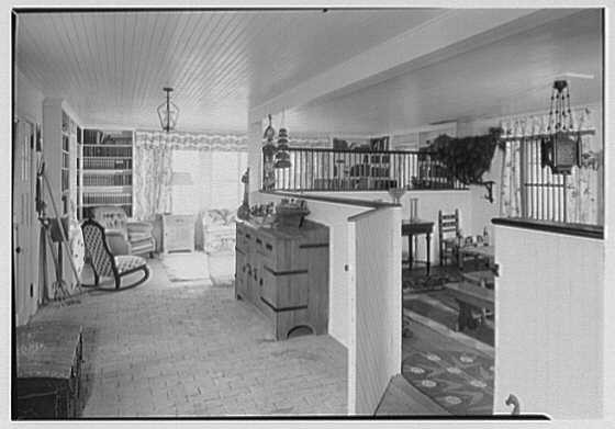 Tina Leser, residence at Sands Point, Port Washington, Long Island. Vista to