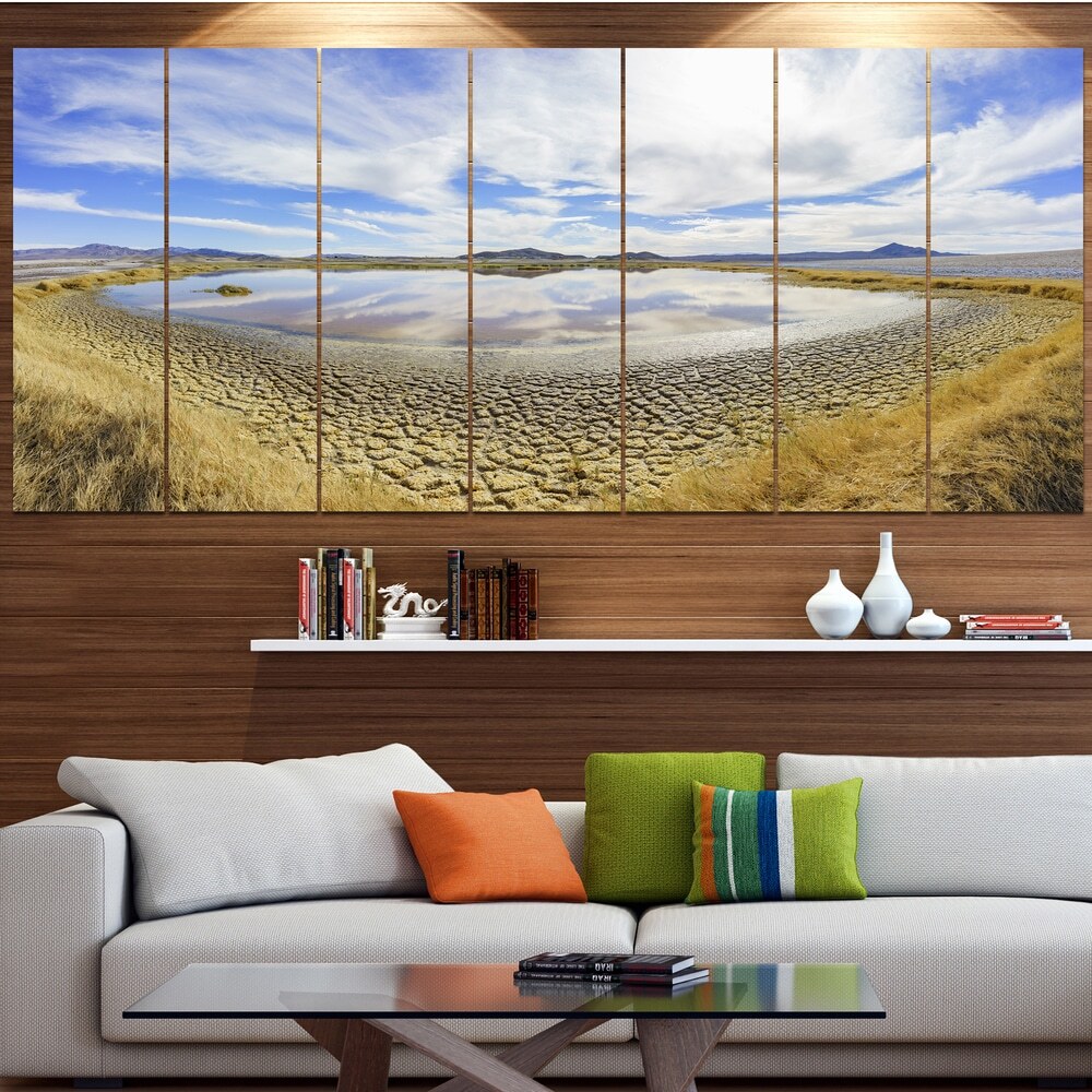 Designart Stunning Grimshaw Lake Modern Landscape Oversized Wall Art - Contemporary Nature-Inspired Décor for Living Spaces
