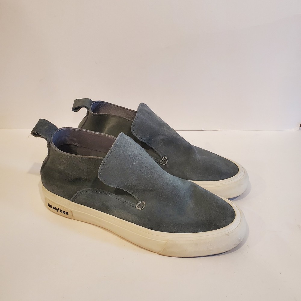 SeaVees Huntington Middie Gray Suede Slip On Shoes Women's Size 6.5