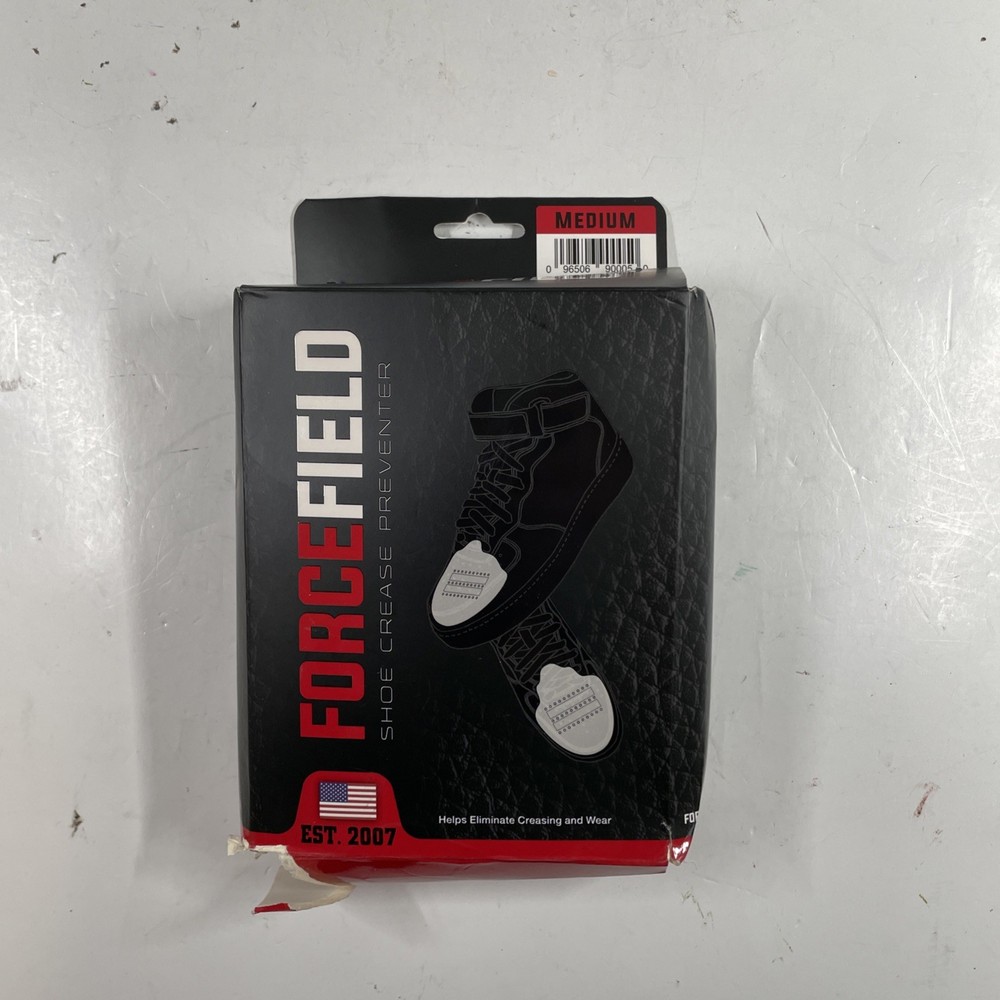 Forcefield Unisex Adult Crease Protector Shoe-and-boot-toe-guards, White, Medium