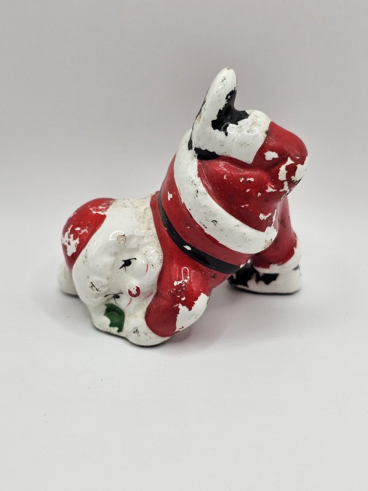 Vintage J.S.N.Y. Santa Claus Tumbling Christmas Figurine Hand Painted 3