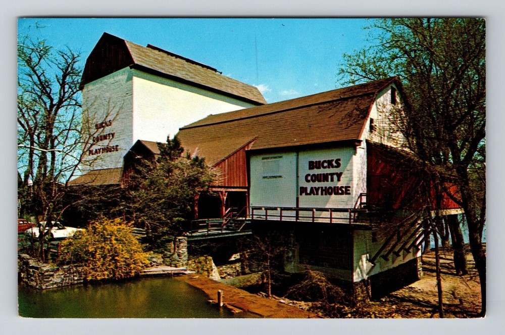 New Hope PA-Pennsylvania, Bucks County Playhouse, Vintage Postcard