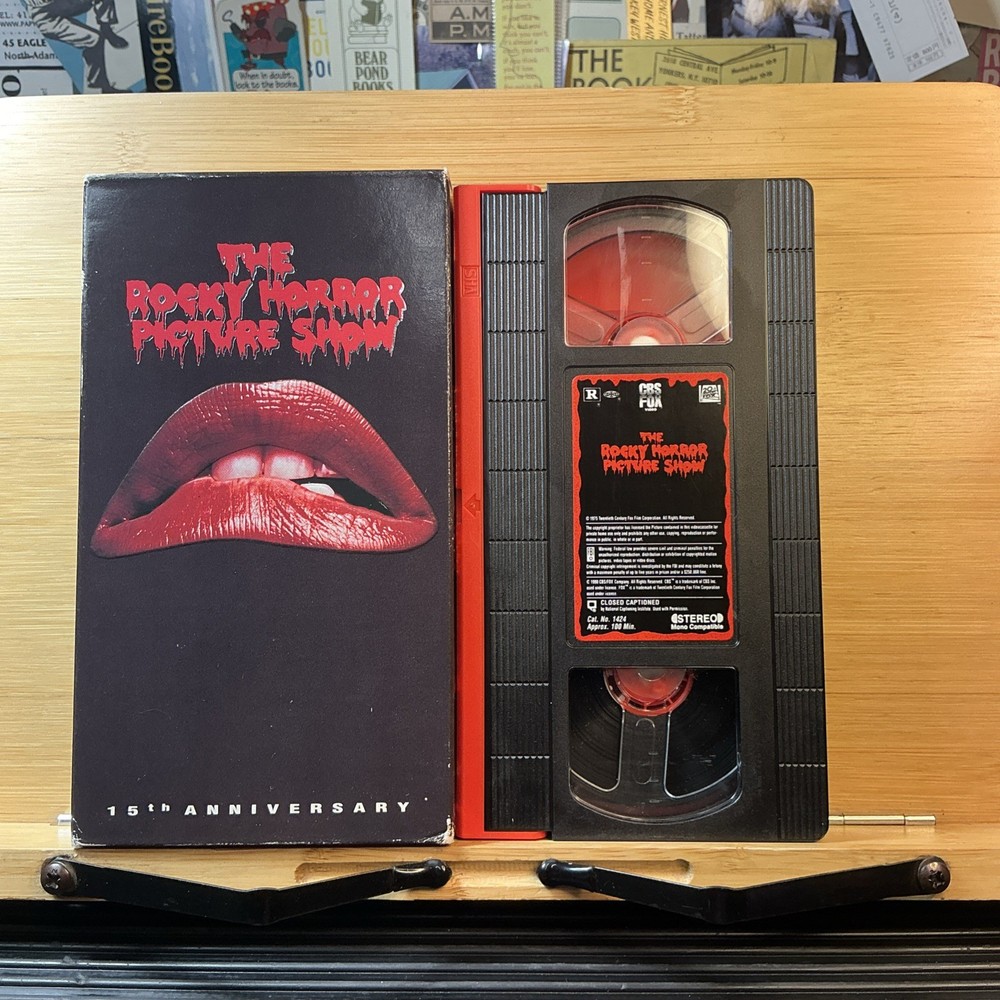 The Rocky Horror Picture Show 15th Anniversary VHS Tape Red & Black