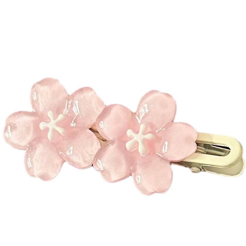 Pink Cherry Blossom Hair clip High appearance level Sweet Premium hair clip