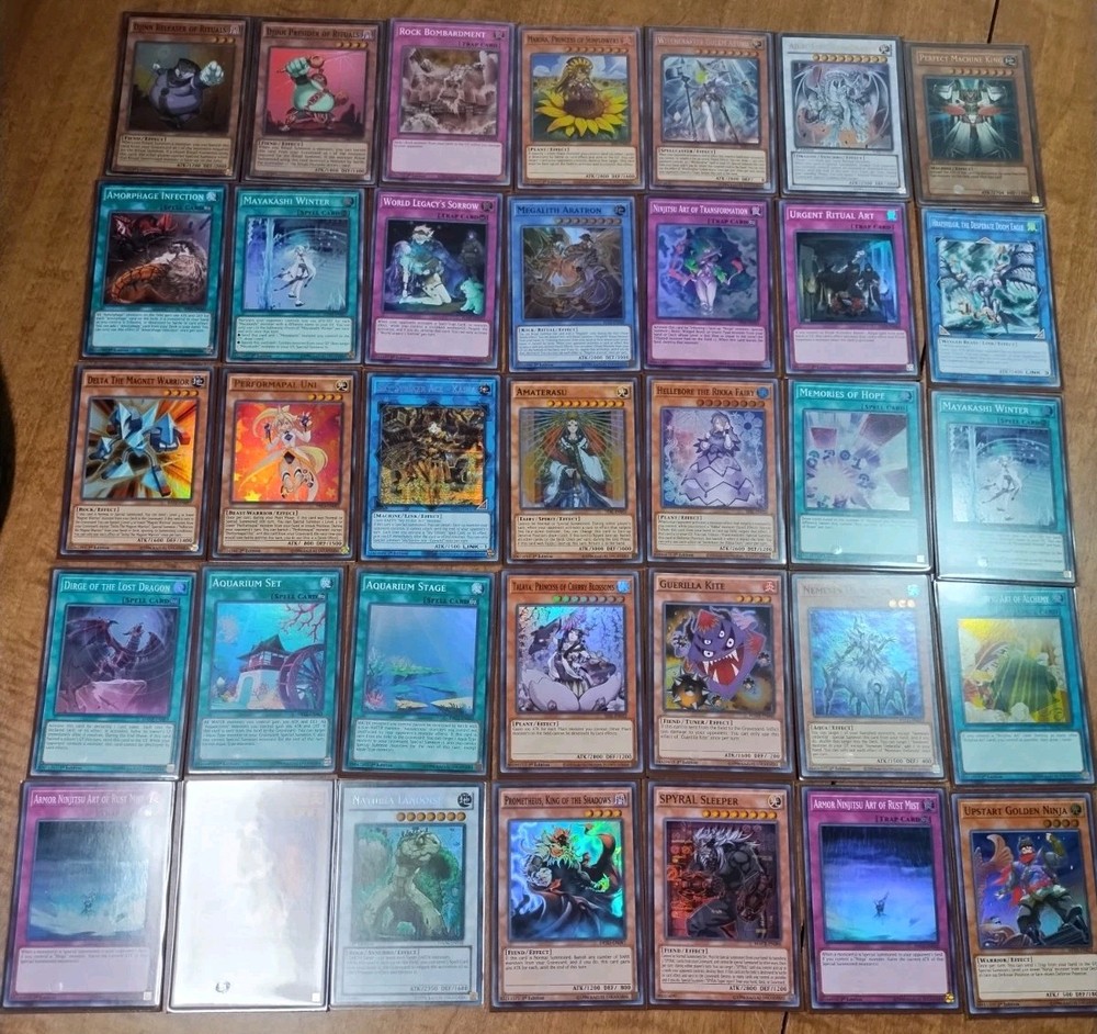 Yugioh 35 Card Lot  Super Rare Ultra Rare Secret Rare?
