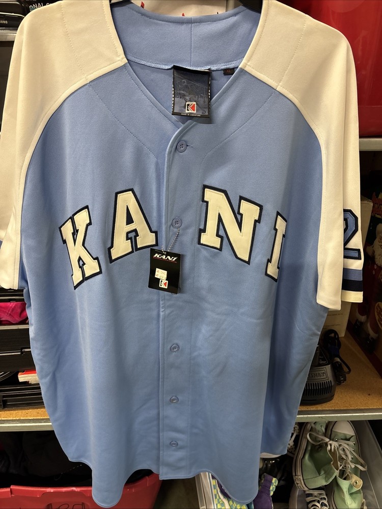 Vintage 90s Karl Kani endurance jersey Blue N Navy
