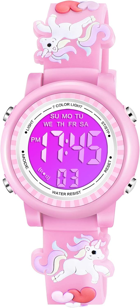 3D Unicorn Kids Watch for Girls Toys for 3 4 5 6 7 8 9 Year Old Girls Best Gifts