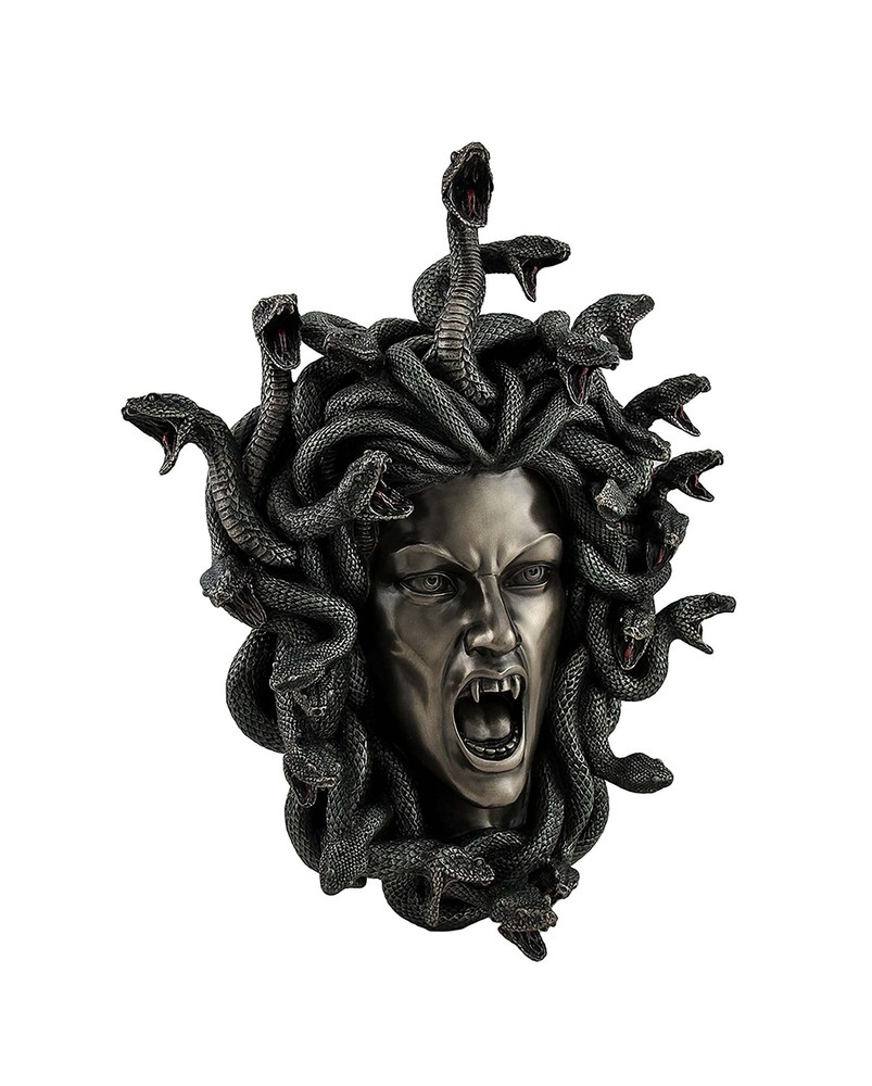 Veronese WU77091V4 Medusa Head with Snake Hair Gorgon Lady Wall Plaque