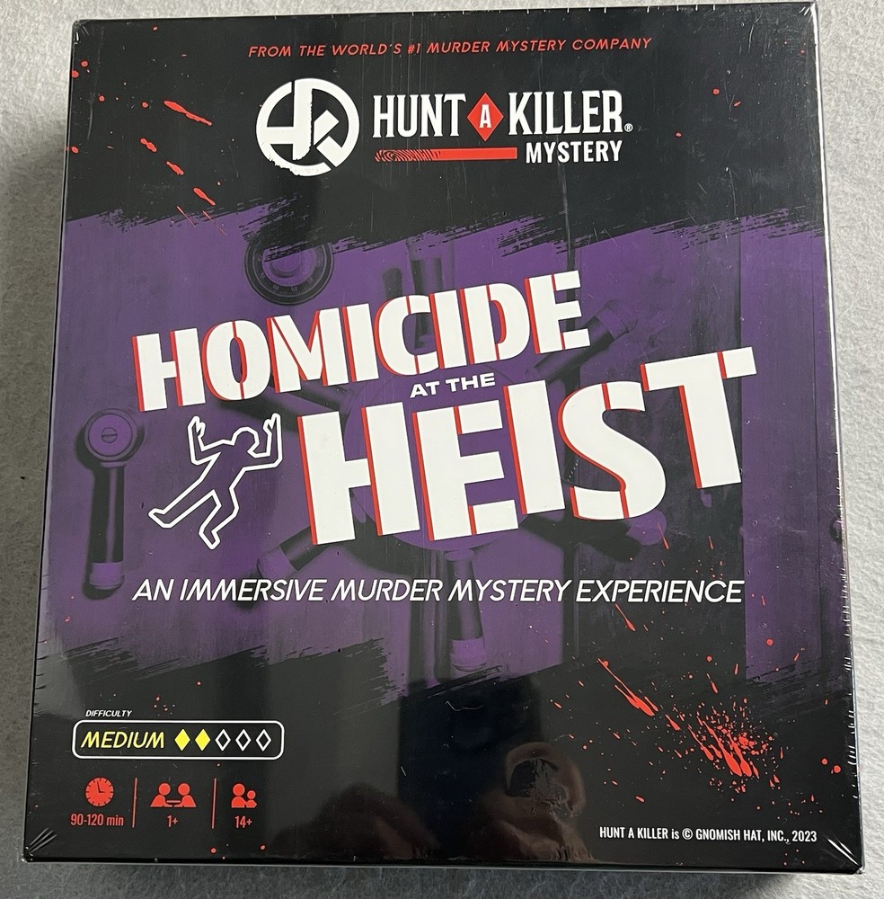 NEW and SEALED Hunt A Killer - Homicide at the Heist Murder Mystery Party Game!