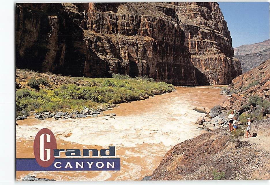 Postcard Colorado River Grand Canyon National Park Arizona USA