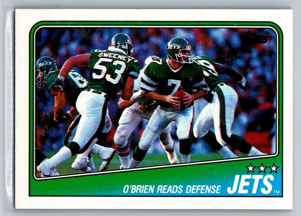 1988 Topps #301 Ken O'Brien NY Jets Team Leaders Card