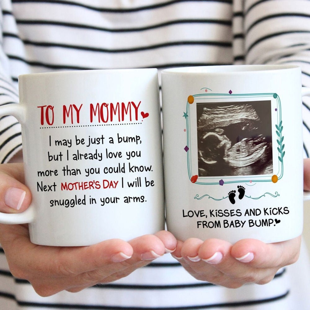 To My Mom Mug Mother's Day Mug Ultrasound Mug Baby Reveal Mug Pregnancy Reveal