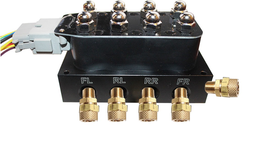AccuRate VU4 Solenoid Valve Manifold Air Ride Suspension 3/8 ports 1/2