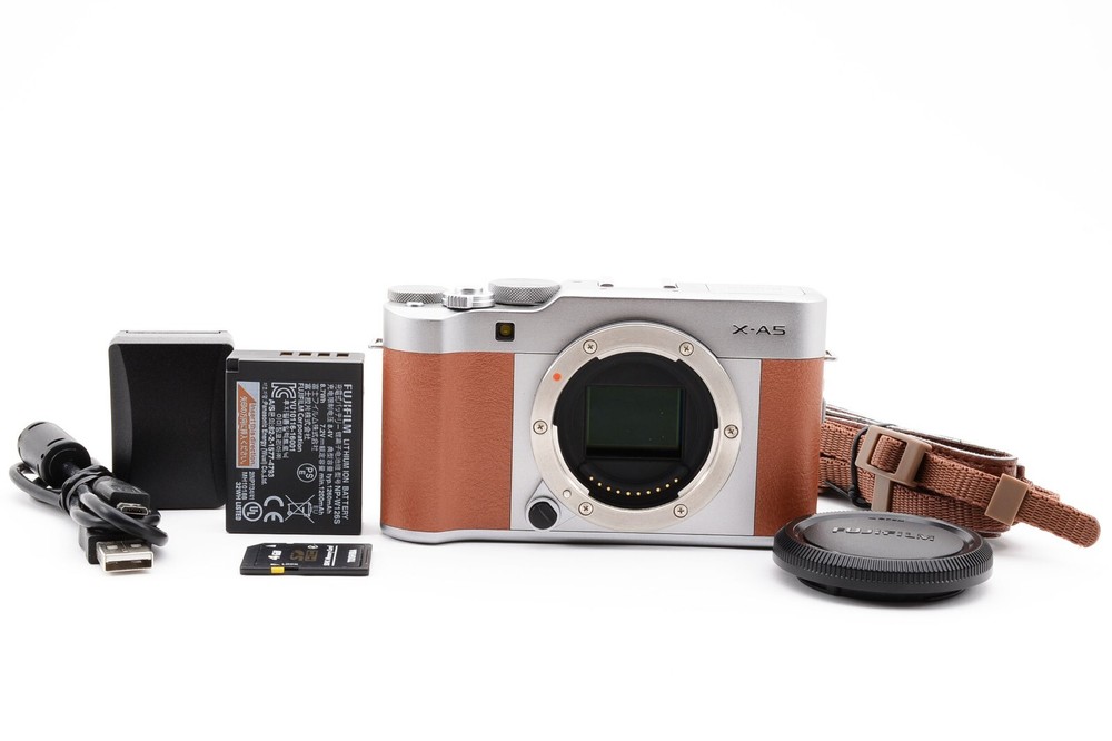 FUJIFILM X-A5 24.2MP Digital Camera Body BROWN w/4GB card [Exc+++] Japan #A618