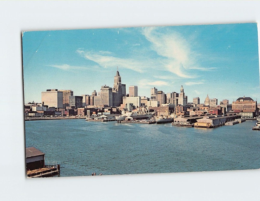 Postcard Skyline and Inner Harbor Baltimore Maryland USA