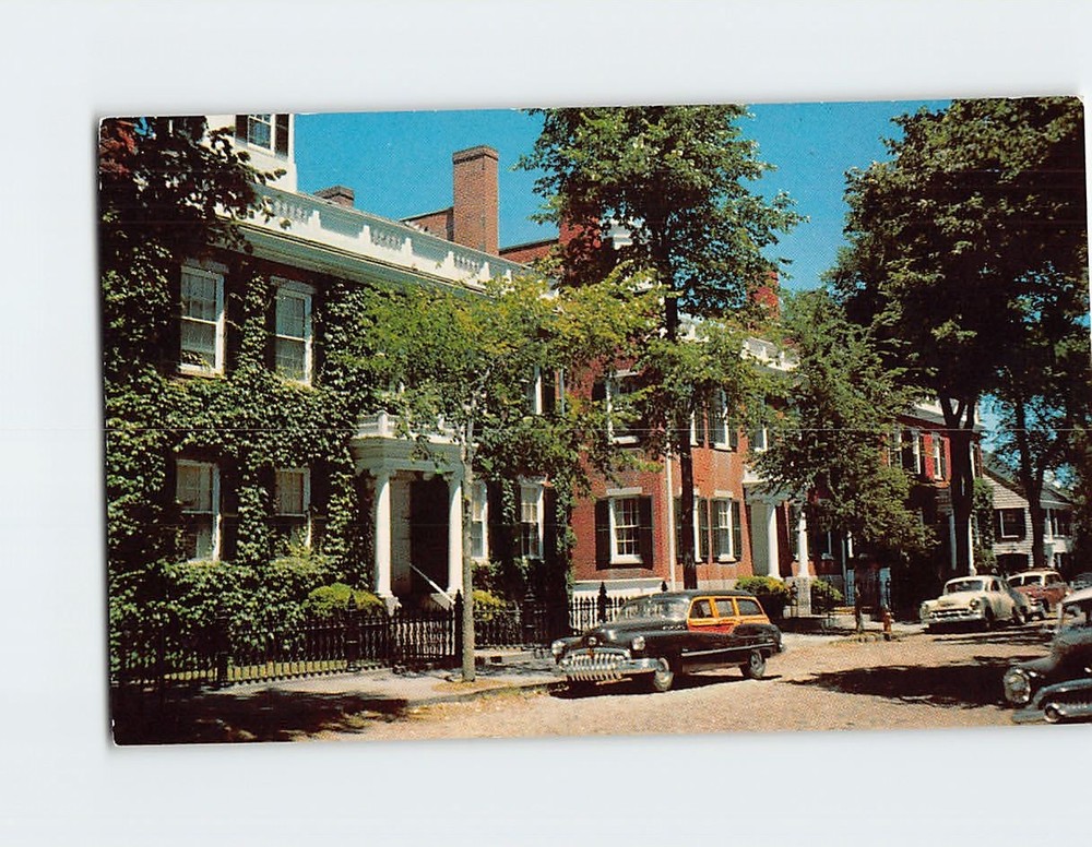 Postcard The Three Bricks Nantucket Massachusetts USA