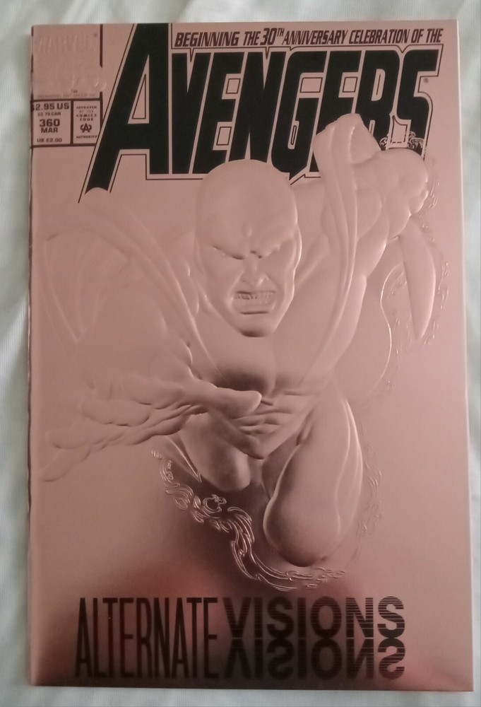 Avengers #360 Alternate Visions Gold Foil Embossed CVR  (1993) Marvel Comics
