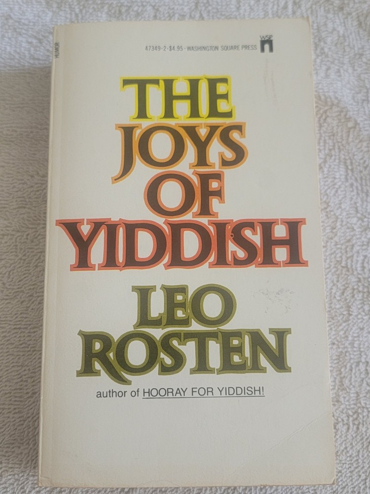 The Joys of Yiddish-Paperback By Leo Rosten-Washington Square Press-Edition 13