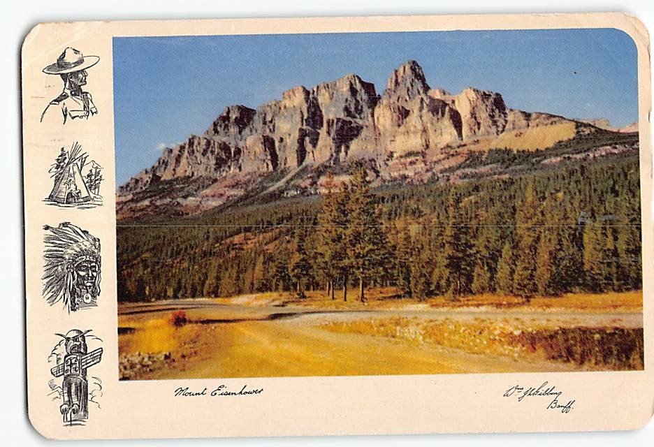 Postcard Mount Eisenhower Canada