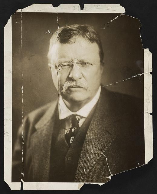 Photo:Theodore Roosevelt c1900s Head and Shoulders Portrait Facing Front